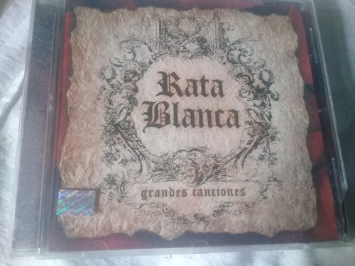 Cd Caja De Plastico Rata Blanca Grandes Canciones