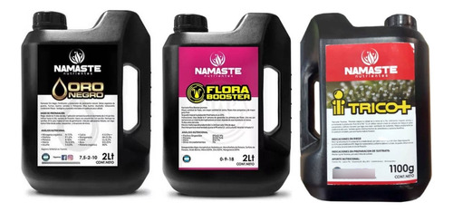 Kit Namasté Oro Negro Y Flora Booster 2 L + Trico+ 1.1 Kg