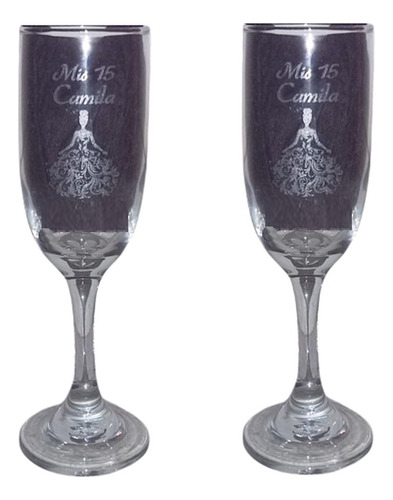 Copas Cristar Aragon Grabada X 96 Champagne Regalo Souvenir