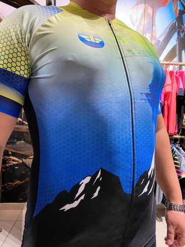 Camisa Ciclismo Elite Montanha Verde Mc