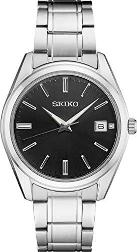 Seiko Essentials, Negro, Negro -, Reloj De Cuarzo