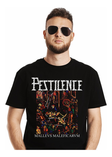 Polera Pestilence Mallevs Mallificarvm Metal Impresión Direc