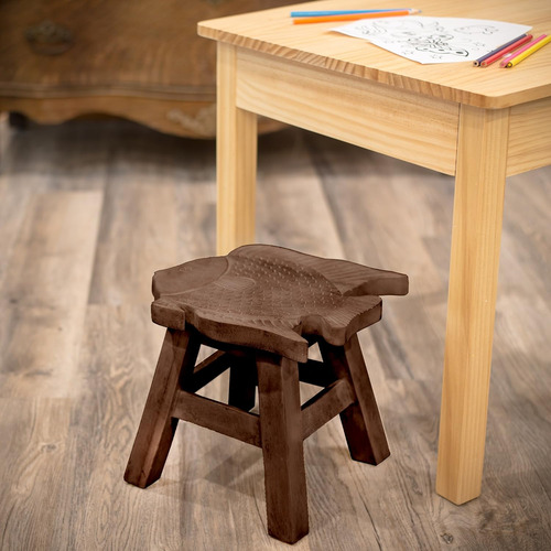 Sea Island Imports Fish Stain Design Tallado A Mano Acacia H