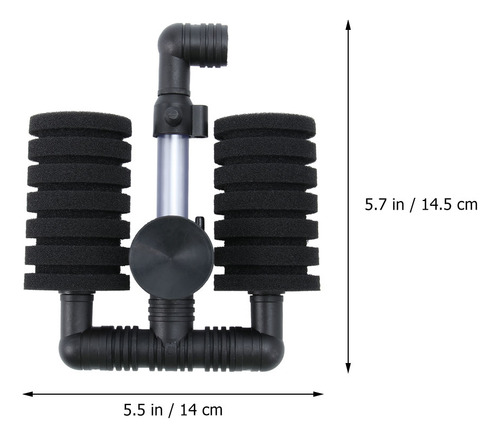 Filtro De Esponja Bioquímica Para Peceras De Acuario (negro)