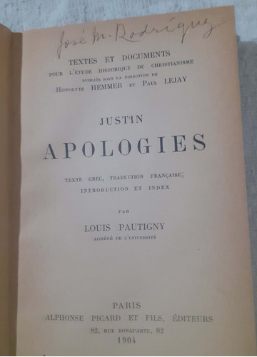 Apologies  Justin  Latin  Francés    