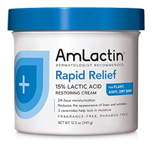 Amlactin Rapid Relief Crema Corporal Restauradora 12 Oz Tina