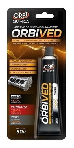 Silicone Black Orbived 50g Selante Para Motor Para Juntas