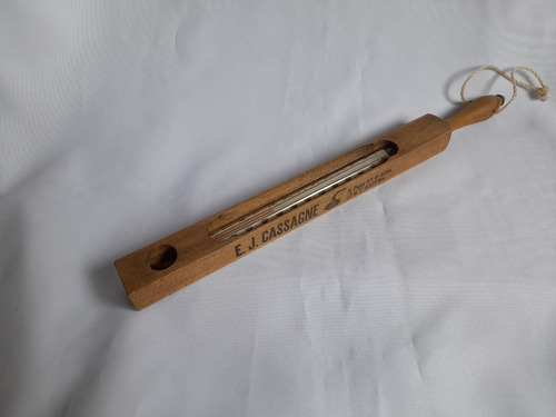 Antiguo Termometro De Madera Con Publicidad De Calentadores (Usado)