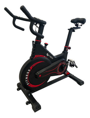 Bicicleta Ergométrica Academia Rb Fitness Magnética 13kg Cor Vermelho