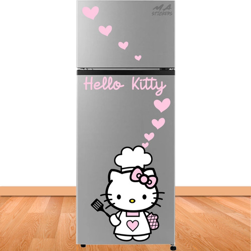 Decoración En Vinil Refrigerador Para Hello Kitty Mod4