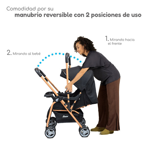 Carriola D'bebé Lal Plegable Reversible Con Portavasos