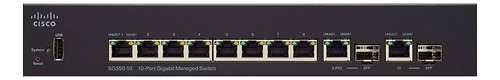 Switch Cisco Sg350-10 Small Business, Con Fuente, Todo Funci