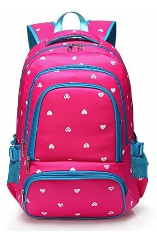 Mochilas Escolares Con Estampado De Corazones Para Niñas Y N