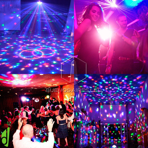 Bola Led Rgb Usb Pendrive Audioritmico Movil 17 Cm Luces Dj