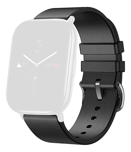 Correa De Cuero Amazfit Para Smartwatches 20mm - -sdshop