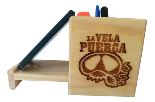 Portalápices En Madera Con Grabado Laser La Vela Puerca 