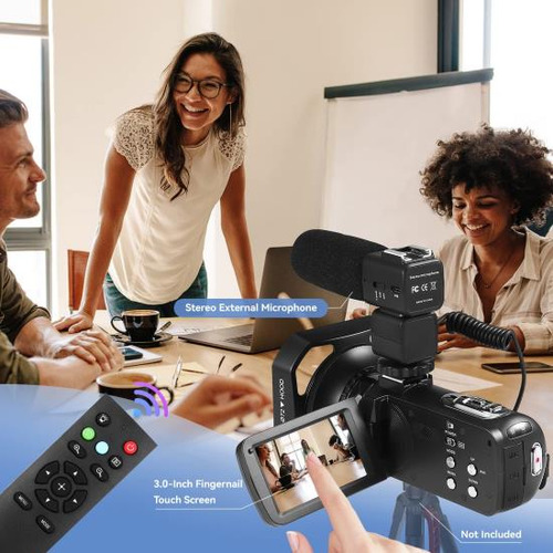 Videocámara Oiexi 4k Con Zoom Digital De 18x, Cámara Vloggin