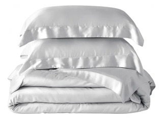 Jogo Cama Queen 400 Fios Kacyumara 04 Peças Bambu Bali Cor Branco