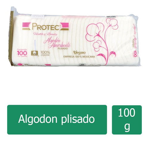 Protec Algodón Absorbente Bolsa Con 100g