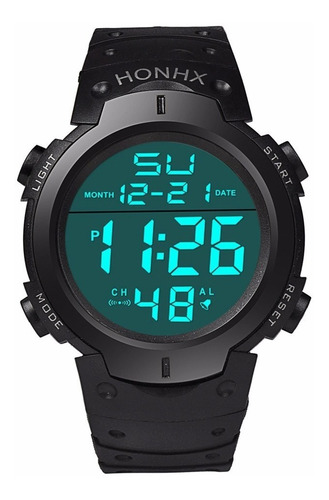 Reloj Digital Deportivo Marca Honhx Alarma Luz Fecha Crono.