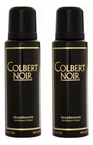 2 Desodorante Colbert Noir Masculino Argentino 250ml