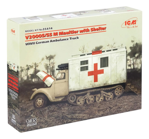 (d_t) Icm V300s/ss M Maultier With Shelter  35414