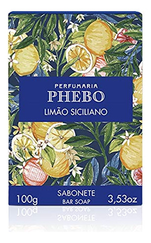 Linha Mediterraneo Phebo  sabonete Em Barra Cremoso Limao S