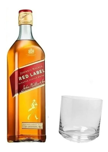 Whisky Johnnie Walker Red Label X750cc + Vaso Mareado