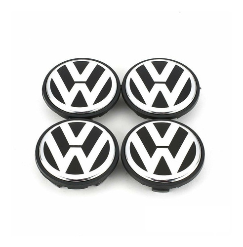 Imagen 1 de 7 de Tapas Centros De Llanta Volkswagen 65 Mm (precio 4 Unidades)