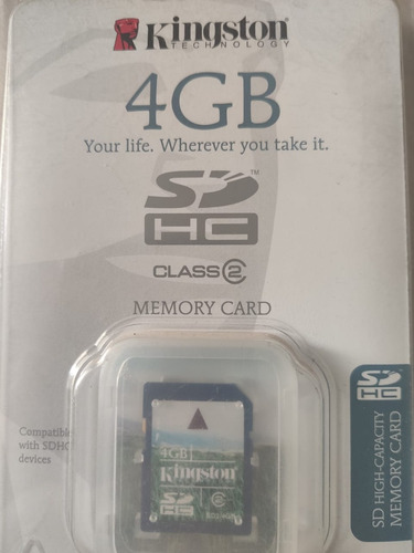 Memoria Kingston Sdhc 4 Gb