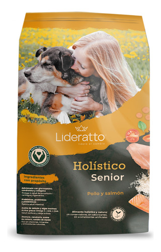 Alimento Natural Lideratto Perro Senior Pollo Y Salmon 2k