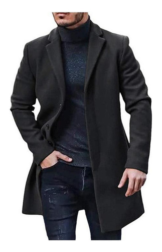 Abrigo De Lana De Moda Otoño/invierno Para Hombre