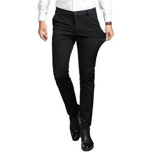 Pantalones De Vestir Hombre Formal Slim Color Solido