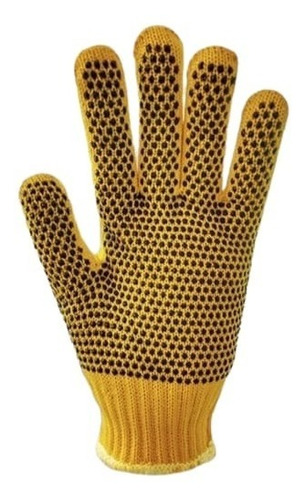 Par Guantes Filetero Polipropileno Amarillo Y Algodón 170-m