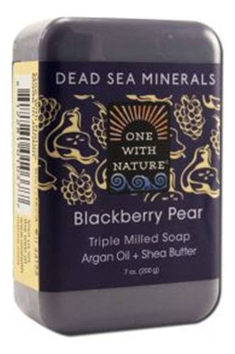 One With Nature Blackberry Pear - Jabon Mineral Del Mar Muer