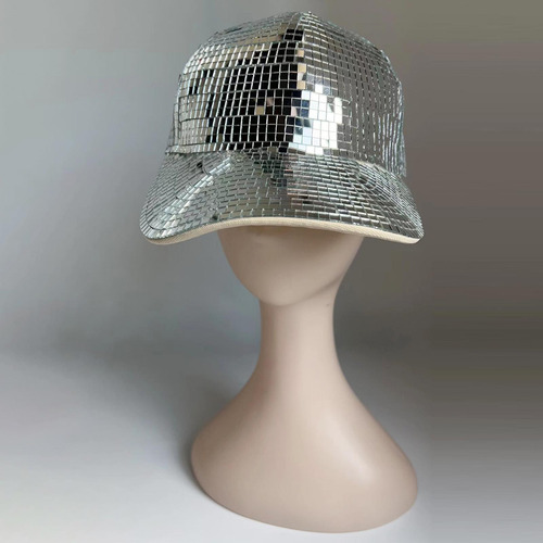 2 Sombrero De Espejo De Bola De Discoteca, Gorra De