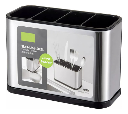 Almacenamiento De Cubiertos De Acero Inoxidable Con Función