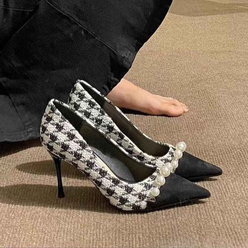 Zapatos De Tacón Alto Con Puntera Cerrada Y Tacón Alto Para