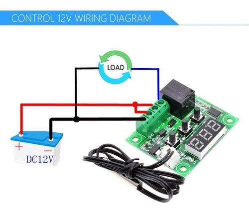 Termostato Digital 12v Incubadora Control Temperatura W1209
