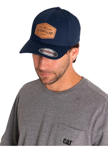 Jockey Hombre Authentic Caterpillar Fitted Cap Azul Cat