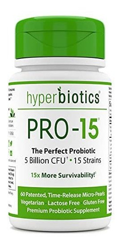 Hiperbiticos Pro-15 Probiotics, 60 Perlas De Liberacin Dia