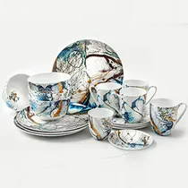 Comprar Set De Vajilla De Porcelana Koken De 16 Piezas - Diseño Eleg