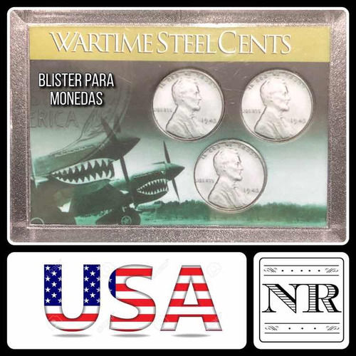 Blister Para Monedas De Centavos Wwii - Eeuu - Epoca Guerra