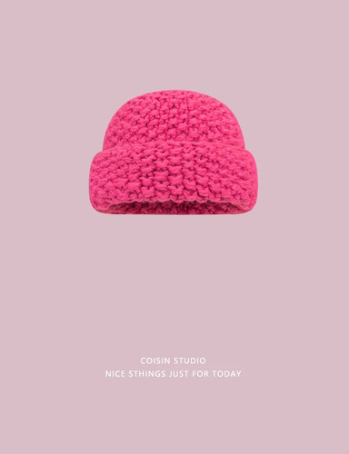 Gorro De Invierno Cálido Con Gorro De Punto Para Mujer