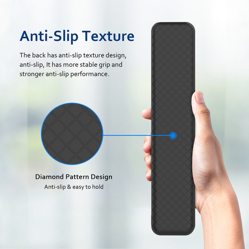 USTIYA Funda Para Sony Tv 4k Rmf Tx600 C/p/u/e Case Control Remoto Carcasa Silicona Color Negro Cover