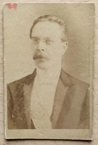 Foto Albúmina Claudio Williman Presidente Uruguayo 1907-11