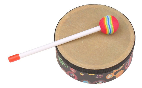 Instrumento De Baqueta Portátil Hand Drum Music Con 6 Pulgad