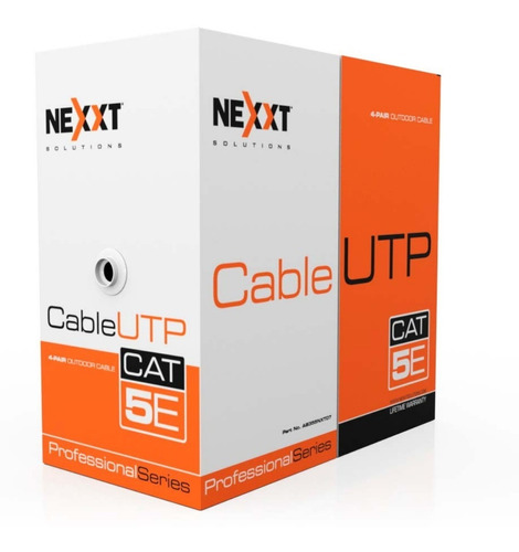 Rollo De Cable Utp Categoria 5e Nexxt Cat5e 305m 100%