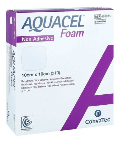 Caja Aquacel Foam Aposito De Espuma Convatec 420633 Deltamed