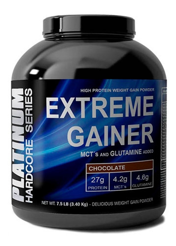 Platinum Extreme Gainer Ganador De Peso Masa Muscular 7.5 Lb Sabor Chocolate